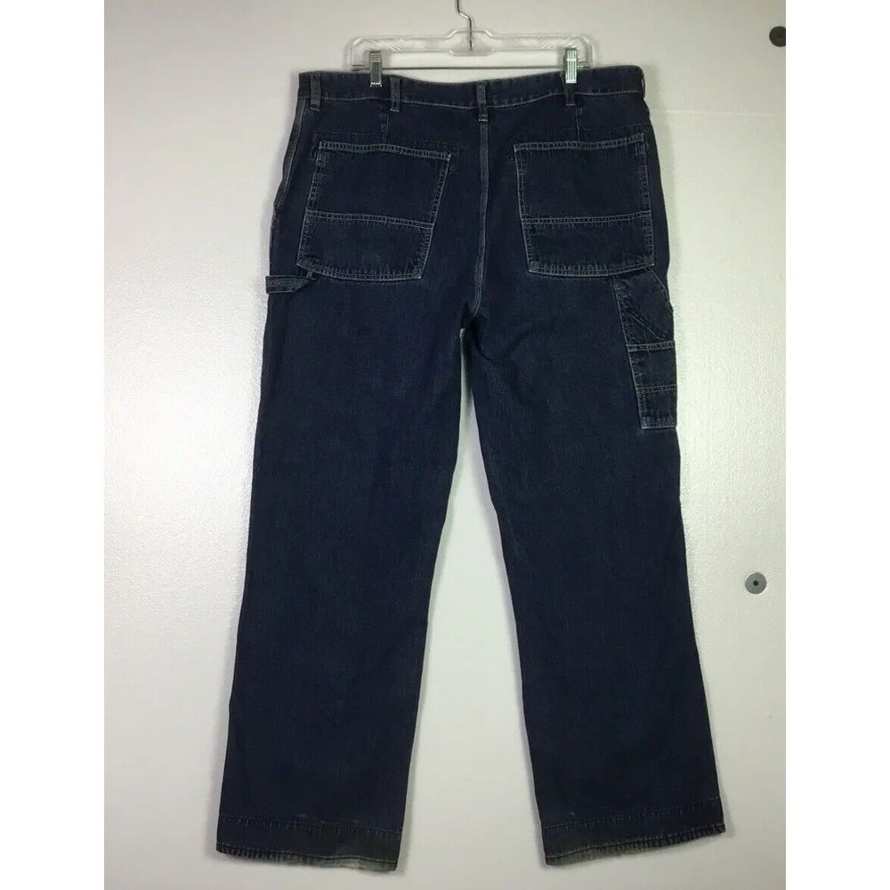 Vintage Osh Kosh Carpenters Jeans Mens Size 38X32 Straight leg Blue Denim Work‎